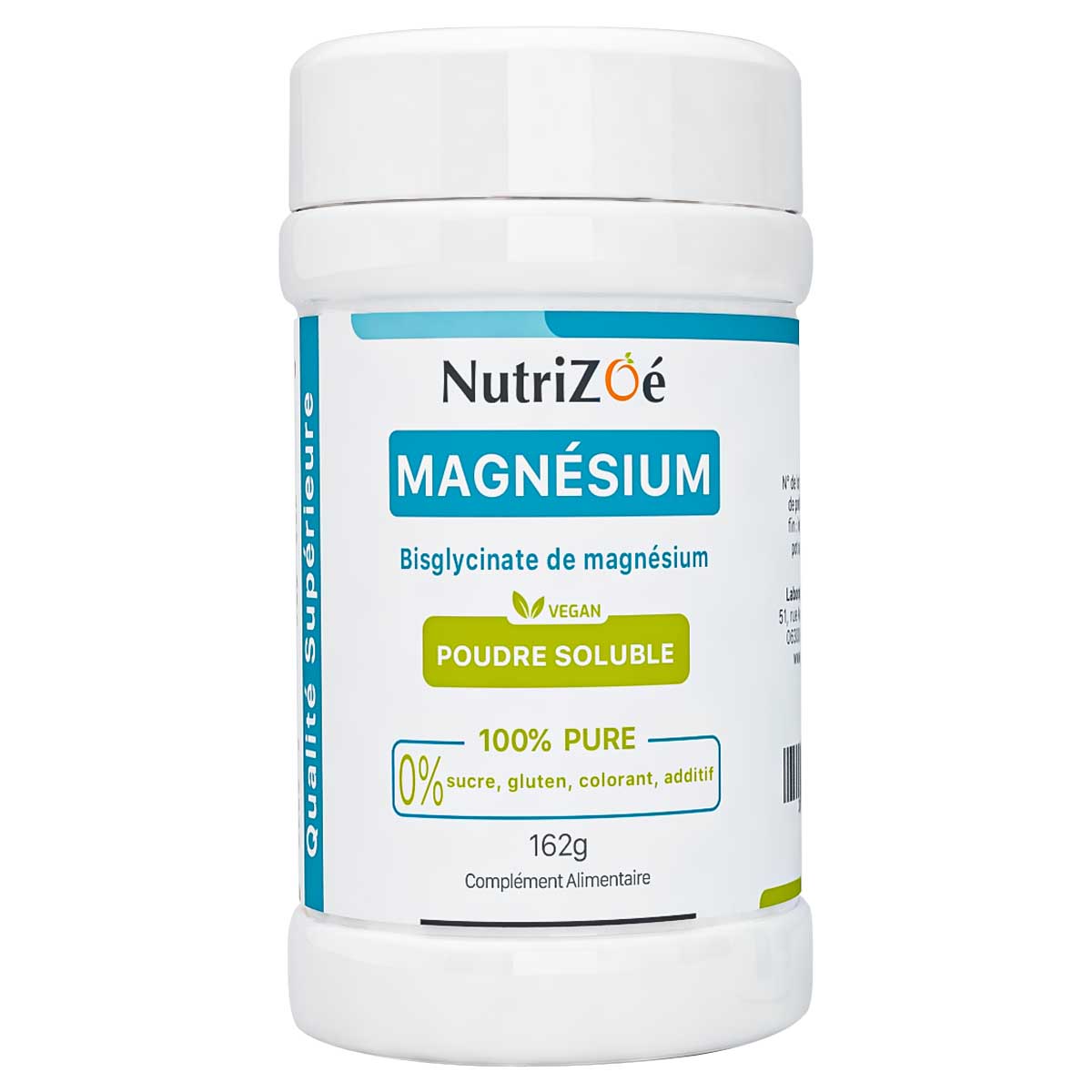 Bisglycinate de Magnésium | Pot 162 gr