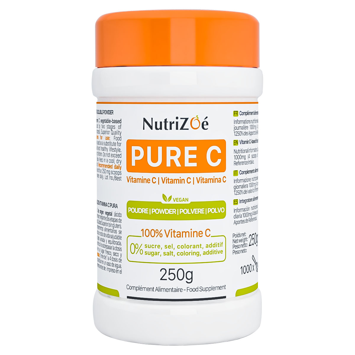 Vitamine C  en poudre | Pot 250 g